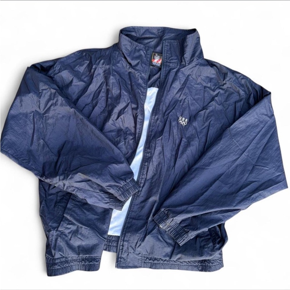 Olympics Dark Blue Windbreaker Jacket